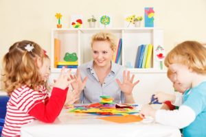 Young children learn Math through play